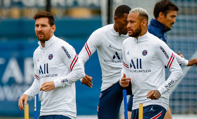 Messi và Neymar có thể cùng ra sân cho PSG để đá trận đầu tiên mùa này của họ đối đầu Reims
