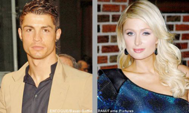 Paris Hilton. Cũng trong năm 2009, Ronaldo được giới truyền thông đồn đại về mối quan hệ thân thiết với "nữ hoàng tiệc tùng" Hilton. Mọi chuyện của 2 người cực kỳ nổi tiếng đã kết thúc sau 1 đêm