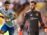 Bóng đá - &quot;Bom tấn&quot; MU Sancho suýt biếu bàn thắng cho Wolves, bị De Gea mắng xối xả