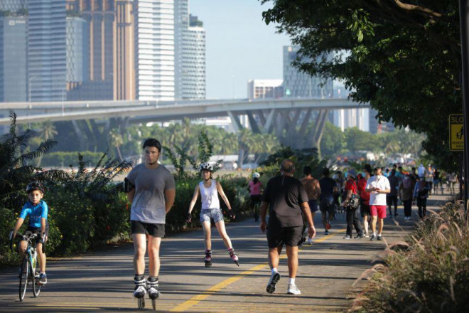 Singapore là quốc gia có tỷ lệ tiêm chủng cao nhất thế giới hiện nay với 80% dân số tiêm đủ 2 mũi vaccine ngừa COVID-19. Ảnh: Straits Times