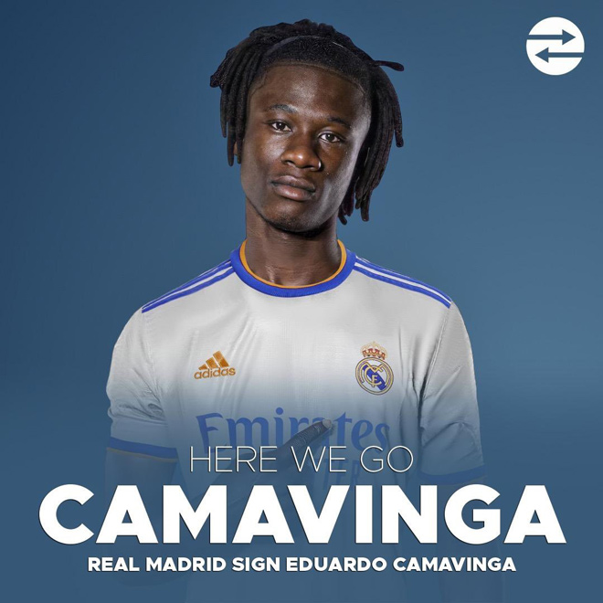 Real Madrid chiêu một thành công Eduardo Camavinga