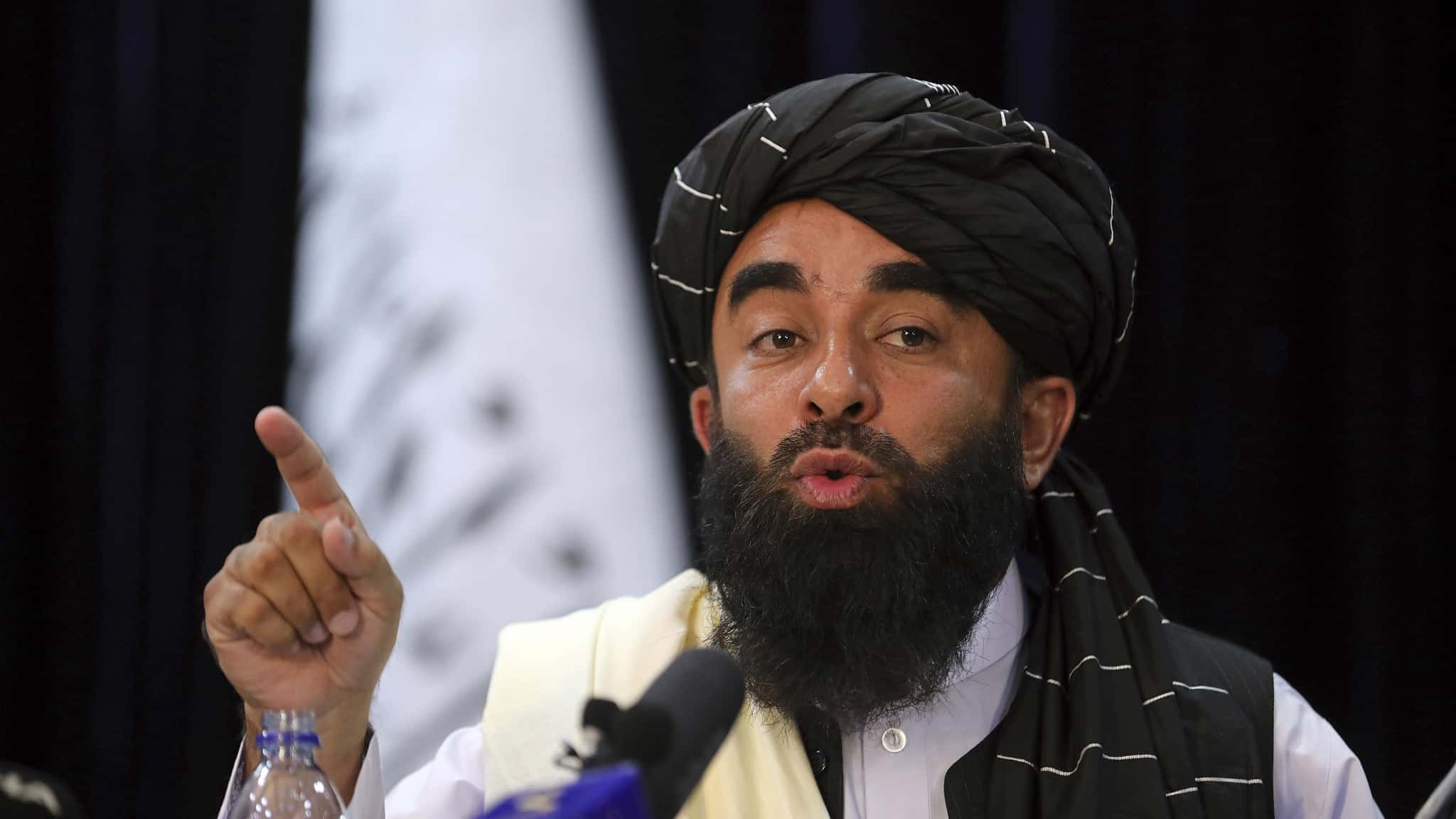 Phát ngôn viên của Taliban, Zabihullah Mujahid. Ảnh: CFP