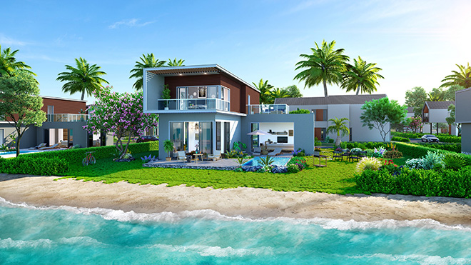 Những căn villa biển tại The Tropicana có tầm nhìn trực diện biển đắt giá