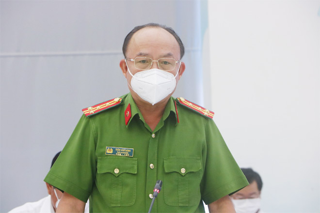 Đại tá Trần Văn Chính, phó giám đốc Công an tỉnh Bình Dương thông tin vụ việc