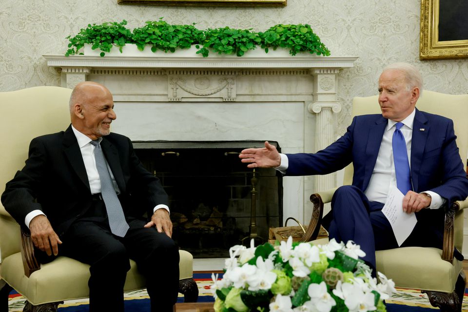 Ông Biden gặp Tổng thống Afghanistan,&nbsp;Ashraf Ghani tại Nhà Trắng.