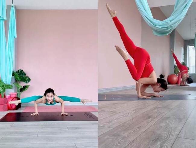 Ốc Thanh Vân nhiều lần khoe đường cong của mình bằng những tư thế yoga ấn tượng khiến người hâm mộ trầm trồ.
