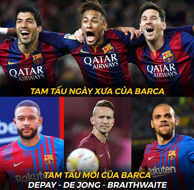 Tam tấu hiện tại của Barca khiến fan ngán ngẩm.