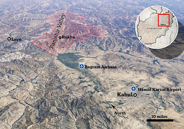 Thung lũng Panjshir cách phía bắc Kabul khoảng 80km.