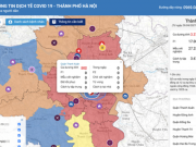 Tin tức trong ngày - Bản đồ màu về dịch COVID-19 ở Hà Nội