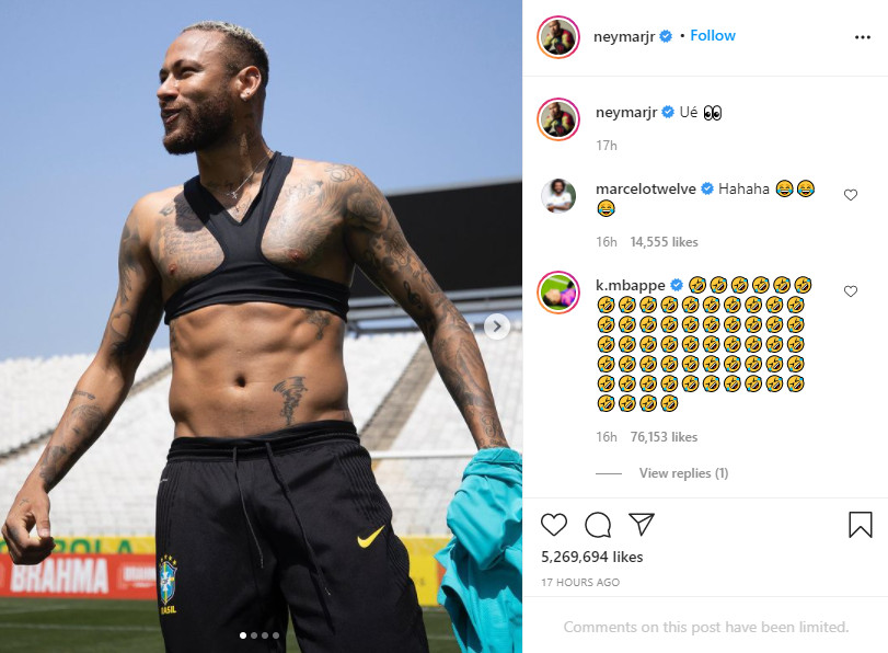 Màn đáp trả của Neymar và phản ứng của Mbappe