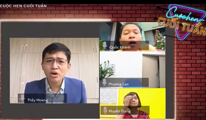 "Anh da nâu" Việt Hoàng làm thầy giáo dạy online