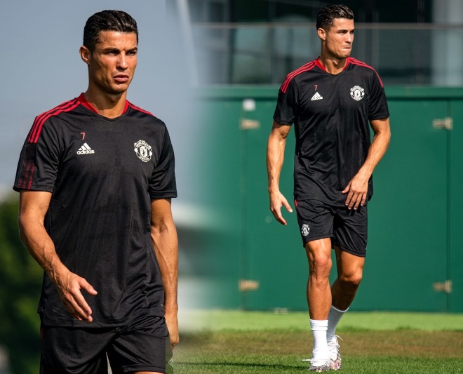 Ronaldo tập buổi đầu tiên ở MU