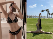 Thể thao - Hot girl Mai Sương khoe dáng nóng bỏng tập Yoga, lịch tập choáng thời Covid