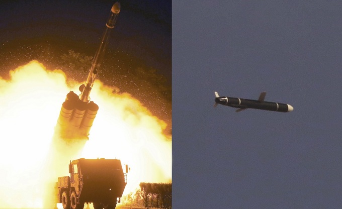 Tên lửa hành trình do Triều Tiên phóng thử nghiệm ngày 13.9.