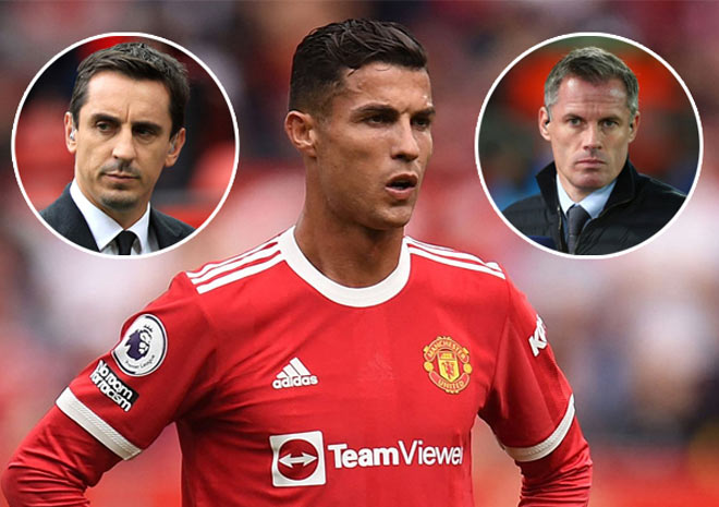 Gary Neville khen Ronaldo xuất sắc nhất thế giới nhưng Jamie Carragher coi Messi mới là cầu thủ vĩ đại nhất