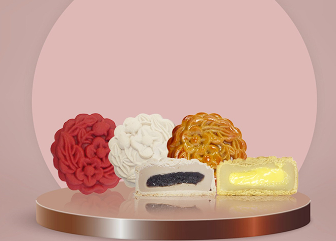 Bánh trung thu ngày càng đa dạng với những nhân lava chảy mới lạ.