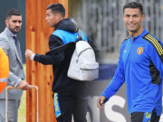 Bóng đá - Ronaldo có vệ sĩ hộ tống như VIP, &quot;nịnh&quot; fan MU trước trận ra quân Cúp C1