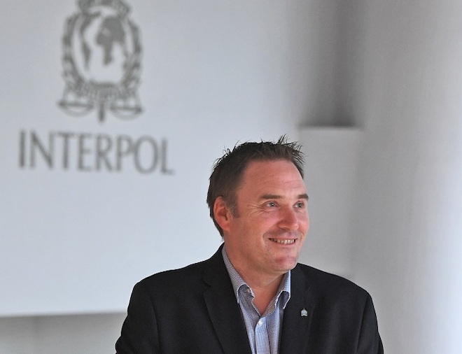 Ông&nbsp;Craig Jones&nbsp;Giám đốc mảng Tội phạm mạng của&nbsp;INTERPOL. (Ảnh:&nbsp;DESMOND FOO)