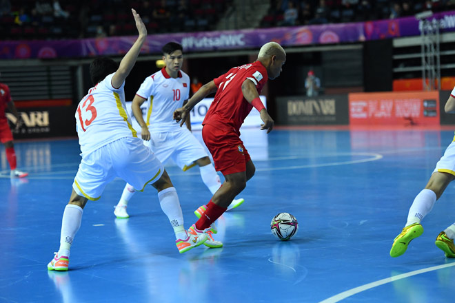 Castrellon ghi bàn thắng rút ngắn tỷ số cho ĐT Futsal Panama