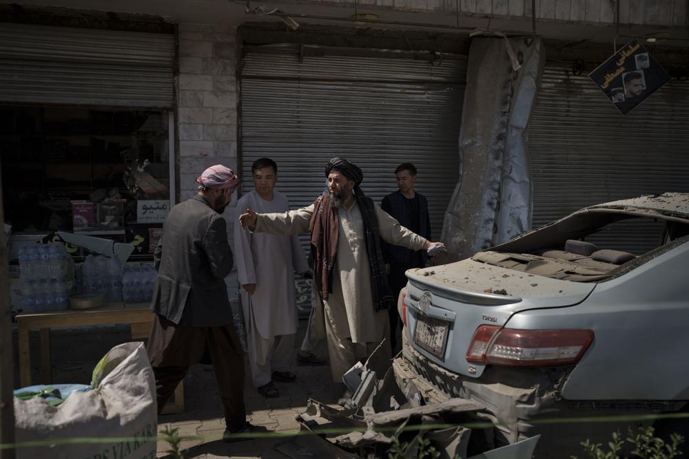 Hiện trường vụ đánh bom ở Kabul ngày 18.9.