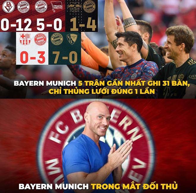 Một phong độ hủy diệt của Bayern Munich.