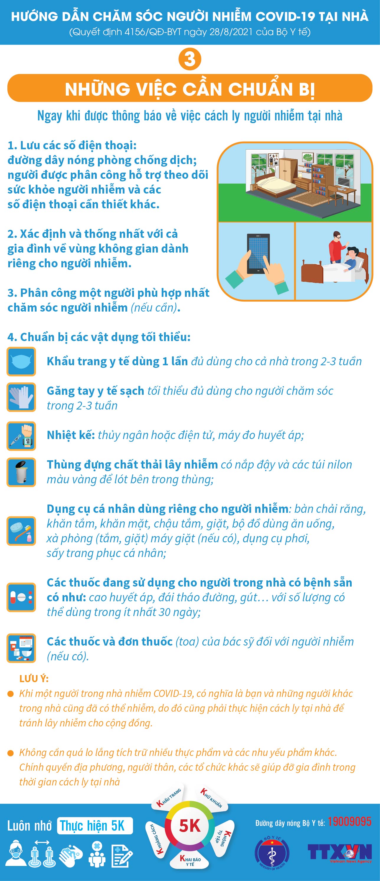 Hướng dẫn chăm sóc người nhiễm COVID-19 tại nhà - 4