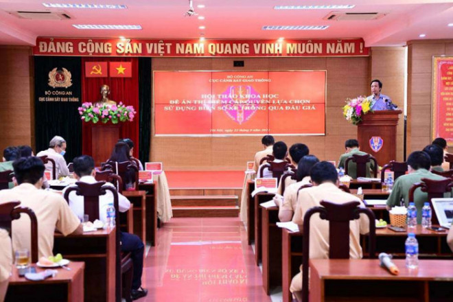 Hội thảo khoa học Đề án thí điểm cấp quyền lựa chọn sử dụng biển số thông qua đấu giá