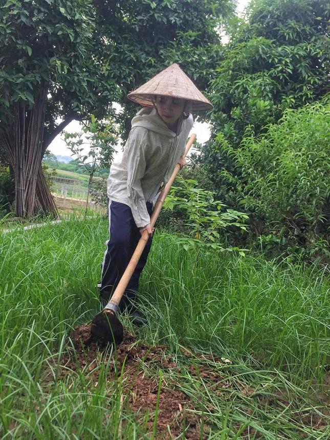 Sau giờ học trên lớp, Hồng Ngọc còn giúp bố mẹ thu hoạch rau, làm các công việc nhà.