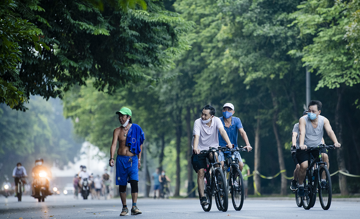 Mặc dù hiện tại Hà Nội vẫn chưa cho phép các hoạt động thể dục, thể thao ngoài trời hoạt động trở lại