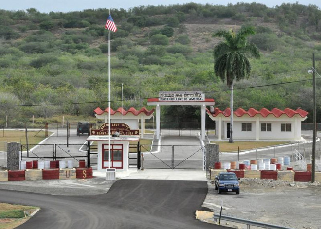 Căn cứ hải quân Vịnh Guantanamo (Cuba), nơi có một trại giam giữ. Ảnh: TWITTER