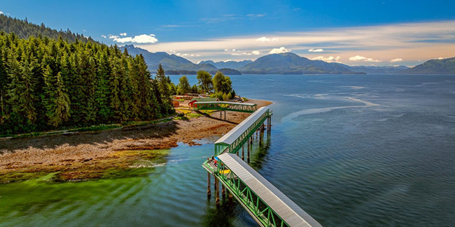 Icy Strait Point, Alaska: Hầu hết các cảng ở Alaska có&nbsp;nhiều cảnh&nbsp;đẹp tự nhiên nhưng Icy Strait Point được coi là đẹp nhất. Cảng nhỏ này càng hấp dẫn hơn bởi những chú cá voi lưng gù thường xuất hiện ở đây và những ngọn núi phủ đầy tuyết bao quanh kênh.&nbsp;
