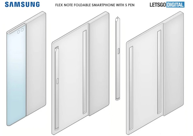 Bằng sáng chế Galaxy Note màn hình gập.