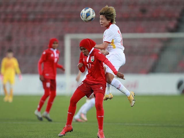 ĐT nữ Việt Nam chơi áp đảo toàn trận trước Maldives