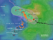 Tin tức trong ngày - Bão số 6 cách bờ biển Bình Định 180km, gió giật cấp 10, gây mưa to nhiều nơi