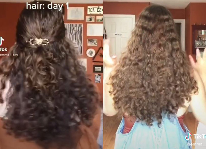 Mái tóc của Emma ngày thứ nhất và ngày thứ 100