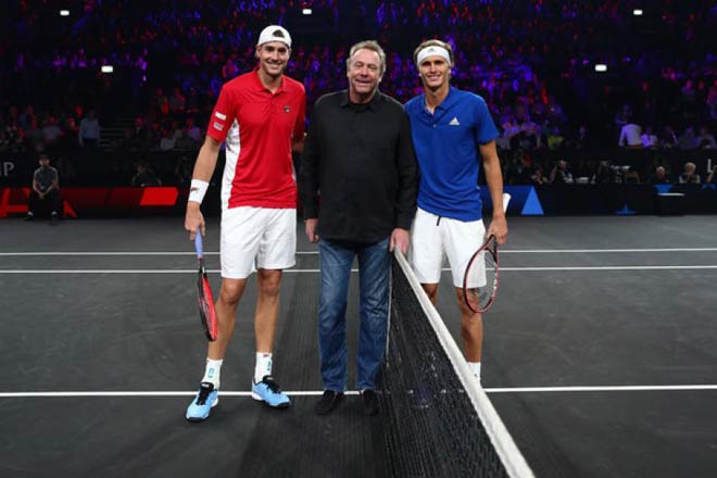 "Người khổng lồ" Isner hứa hẹn gây nhiều khó khăn cho nhà vô địch Olympic Zverev