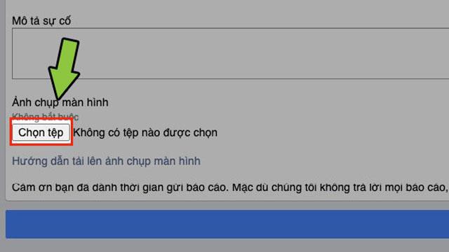 "Chọn tệp" để tải ảnh chứng minh thư nhân dân hoặc căn cước công dân.