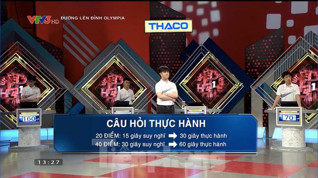 Luật chơi về câu hỏi thực hành trong phần thi Về đích