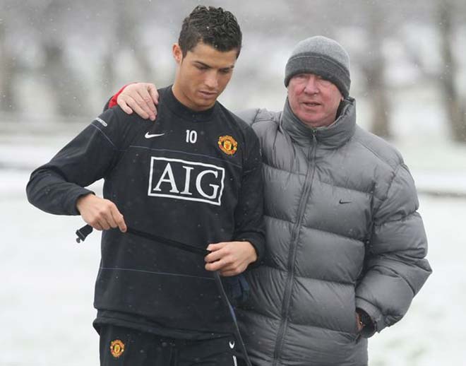 Ronaldo và Sir Alex Ferguson