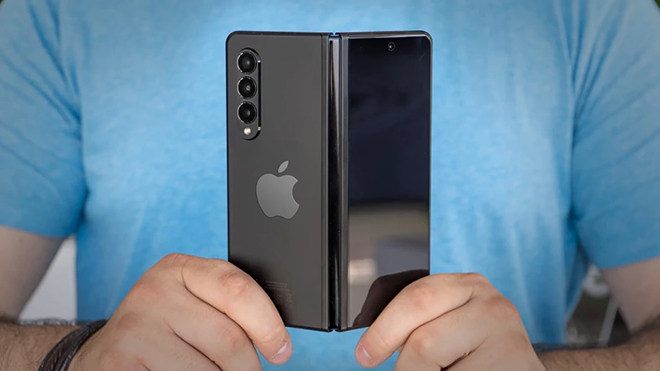 Ảnh khái niệm iPhone Fold.