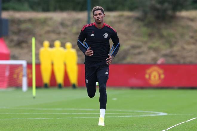 Rashford đang tập luyện trở lại