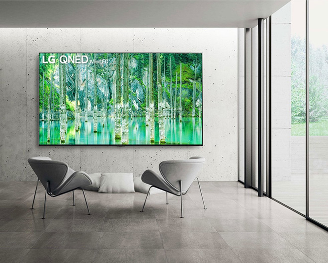 TV LG QNED được đánh giá chỉ xếp sau dòng TV sử dụng tấm nền OLED cao cấp