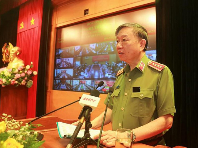 Đại tướng Tô Lâm, Bộ trưởng Bộ Công an. Ảnh: BCA
