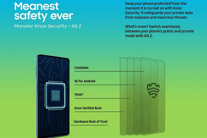 Đối với phần mềm, Galaxy M52 5G chạy One UI 3.1 dựa trên Android 11 kết hợp các tính năng Knox Security Suite và Alt Z, cho phép chuyển đổi liền mạch giữa chế độ công khai và riêng tư của điện thoại.