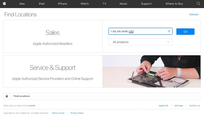 Nhập địa chỉ để tìm kiếm.