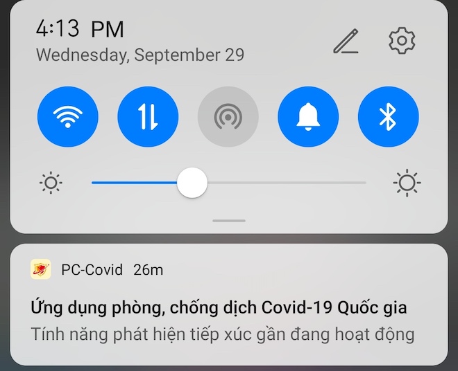 Hoàn thành, PC-Covid sẽ luôn chạy nền để đảm bảo kịp thời phát hiện và thông báo cho người dùng các thông tin về dịch COVID-19, đặc biệt khi vô tình tiếp xúc với F0.