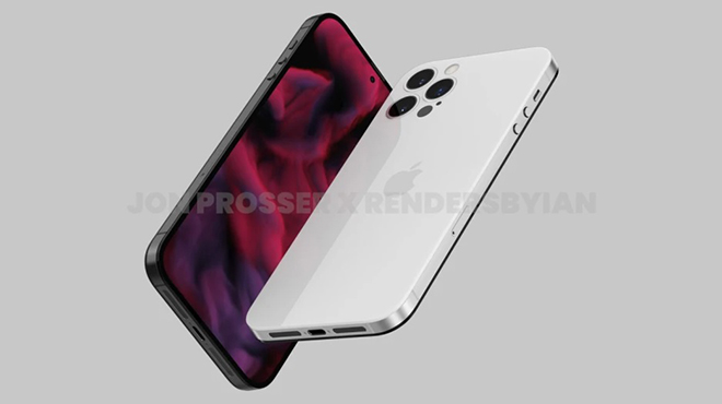 Ảnh khái niệm iPhone 14 Pro.