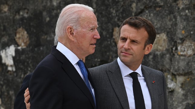 Tổng thống Pháp Emmanuel Macron tuần trước đã có cuộc điện đàm với Tổng thống Mỹ Joe Biden.