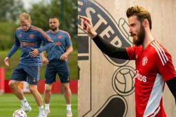 Van De Beek nỗ lực ghi điểm với Ten Hag, bị De Gea phũ phàng từ chối