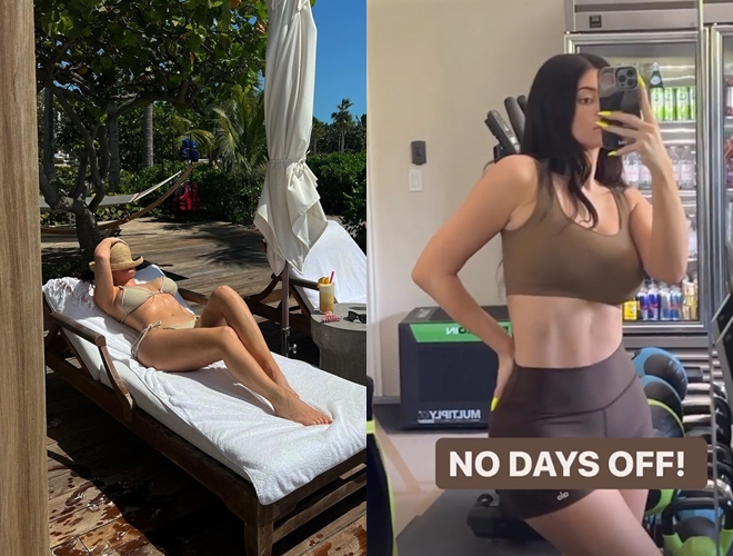 Khi sức khỏe tốt hơn, Kylie Jenner luyện tập đều đặn mỗi ngày.